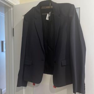 Joseph Viscose Cady Midnight Single button Blazer NWT Womens 42